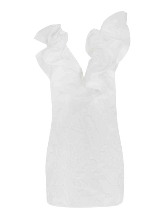 25SS 엘리자베타프랜치 미디 스커트 AB69852E2360 White - ELISABETTA FRANCHI