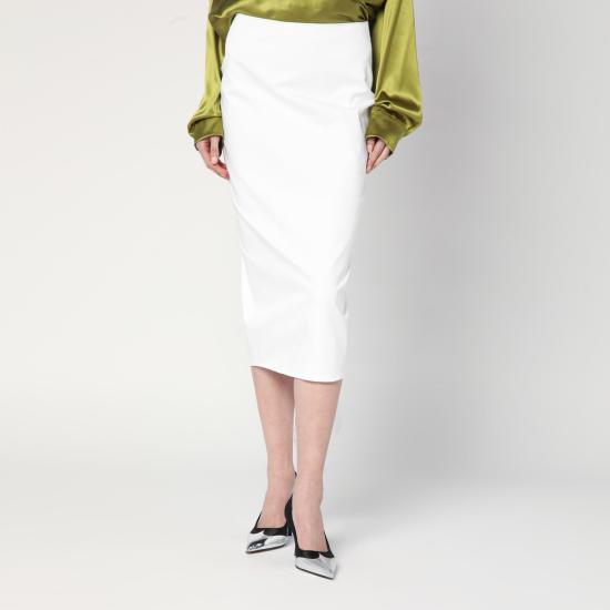 더 레이티스트 미디 스커트 TLW09001T0194ABTP White