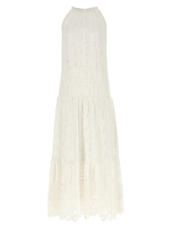 25SS 핑코 롱 원피스 104857A2G9Z05 White