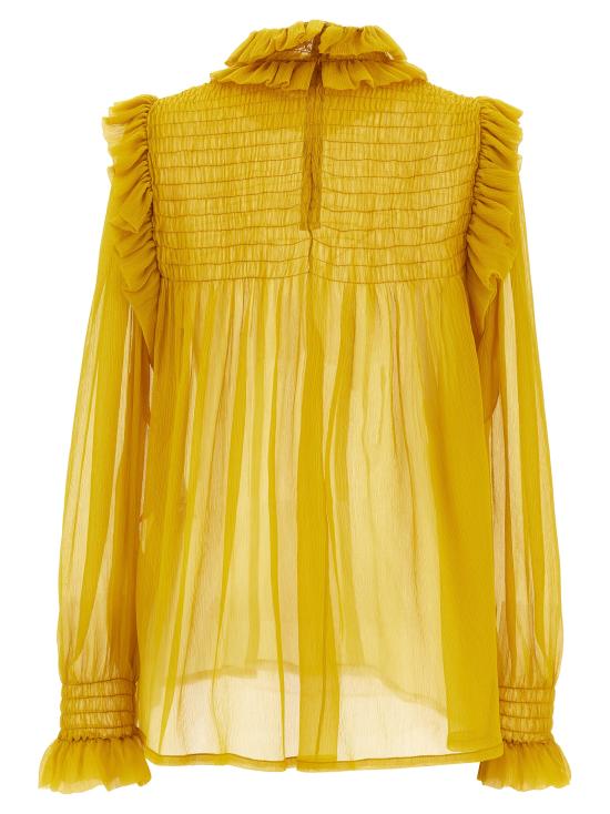 25SS 생로랑 블라우스 816544Y3F227789 Yellow - SAINT LAURENT