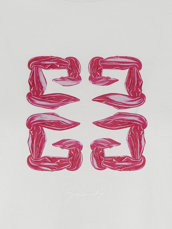 25SS 지방시 반팔 티셔츠 BW70ASP728100 White - GIVENCHY