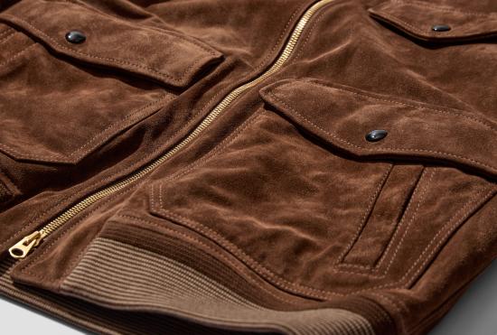 25SS 드레익스 가죽 자켓 DR2A1U 24824 01 300 - DRAKE'S