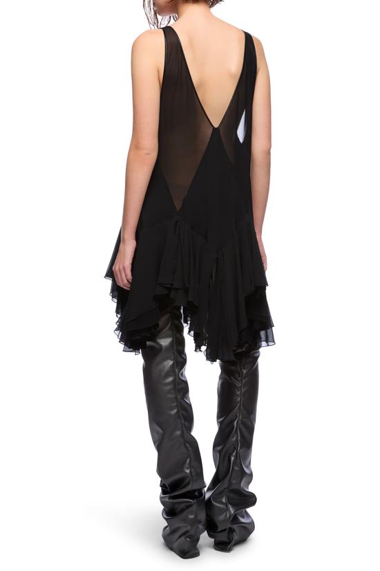 25SS 디 아티코 미디 원피스 250WCA00420MIX038AA 100 Black - THE ATTICO