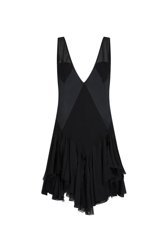 25SS 디 아티코 미디 원피스 250WCA00420MIX038AA 100 Black