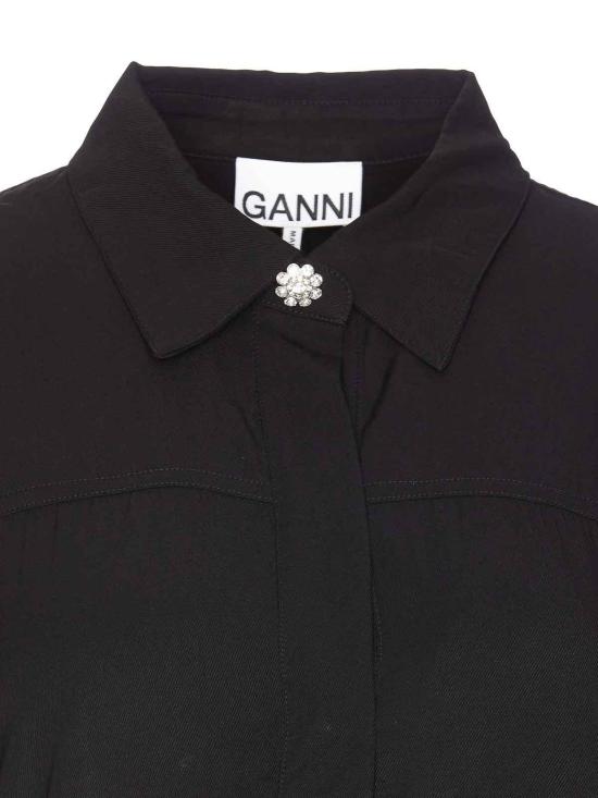  가니 의류 W0083099 Black - GANNI