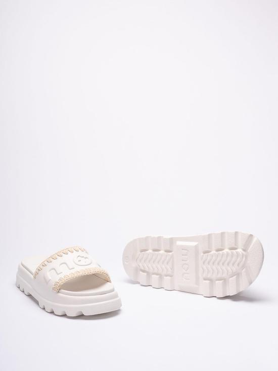 26SS 모우 뮬/슬리퍼 MUSW661000NWHI White - MOU