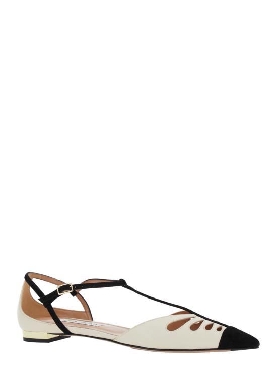 25SS 아쿠아주라 플랫 슈즈 CILFLAA0NSELTK White - AQUAZZURA