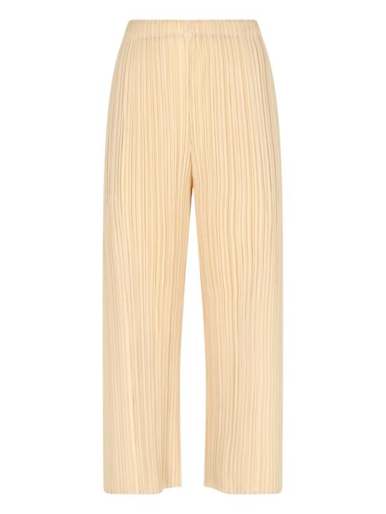 25SS 플리츠플리즈 스트레이트 팬츠 PP56JF433 41 Beige