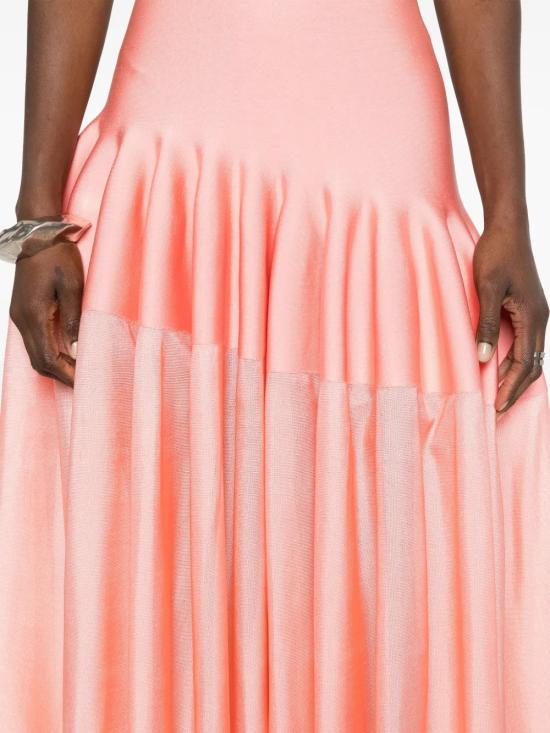 25SS 알라이아 미디 원피스 AA9R2648K031A 140 PECHE - ALAIA