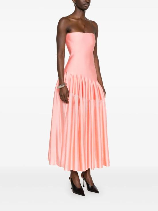 25SS 알라이아 미디 원피스 AA9R2648K031A 140 PECHE - ALAIA