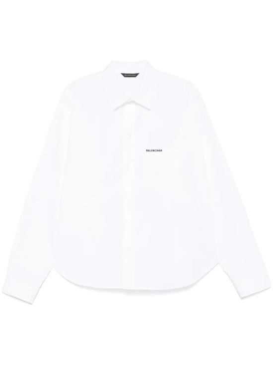 25SS 발렌시아가 셔츠 783793 TRM28 9000 WHITE