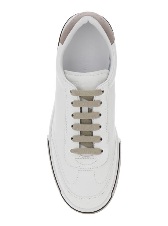  돌체앤가바나 카프스킨 포르토피노 요트 스니커즈 A20190A66788S375 White - DOLCE & GABBANA