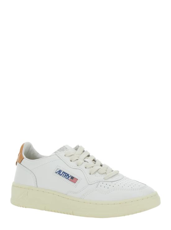 25SS 오트리 메달리스트 로우 레더 스니커즈 AULWLL76WHTSNDSTRM White - AUTRY