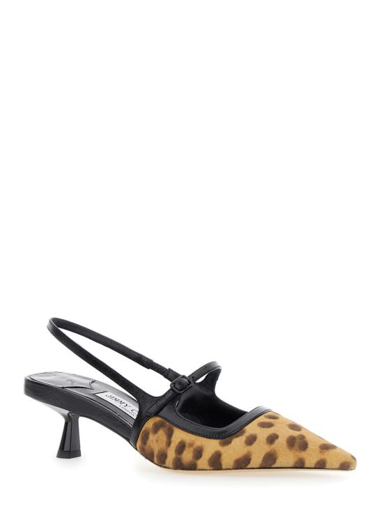 25SS 지미추 힐/펌프스 DIDI45BXRNATURALBLACK Brown - JIMMY CHOO