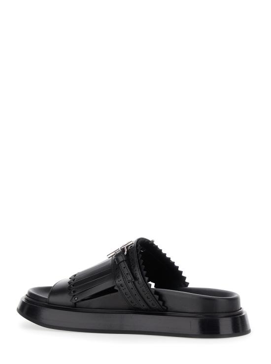 25SS 알렉산더 맥퀸 뮬/슬리퍼 825005WIAD11064 Black - ALEXANDER MCQUEEN