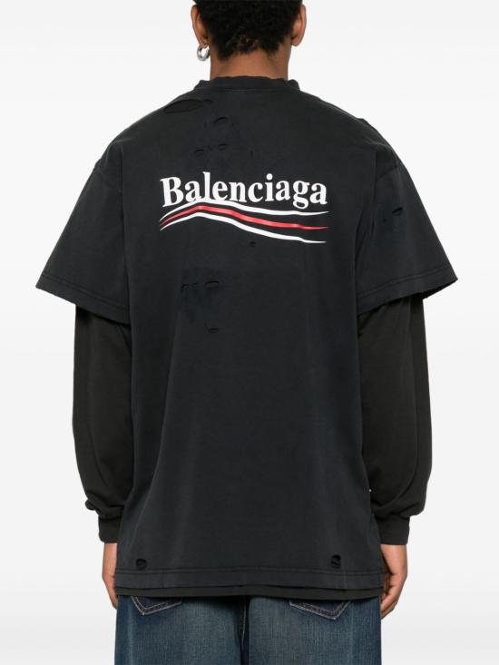25SS 발렌시아가 긴팔 티셔츠 818555D BLACK - BALENCIAGA