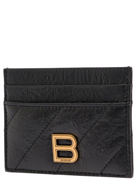 25FW 발렌시아가 명함지갑 766467210J11000 Black - BALENCIAGA