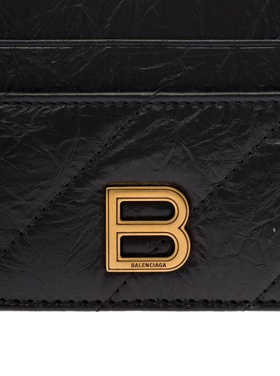 25FW 발렌시아가 명함지갑 766467210J11000 Black - BALENCIAGA