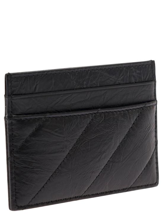 25FW 발렌시아가 명함지갑 766467210J11000 Black - BALENCIAGA