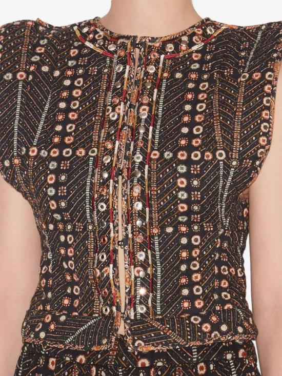 25SS 이자벨마랑에뚜왈 베스트 GI0050FAC1J03E 02FK BLACK - ISABEL MARANT ETOILE