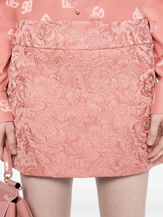 25SS 돌체앤가바나 숏 스커트 F4A8CTHJMQK PINK PURPLE - DOLCE & GABBANA