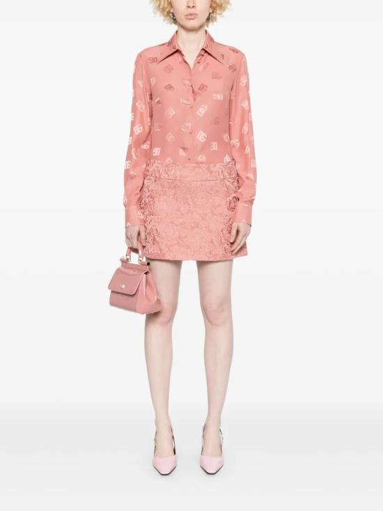 25SS 돌체앤가바나 숏 스커트 F4A8CTHJMQK PINK PURPLE - DOLCE & GABBANA