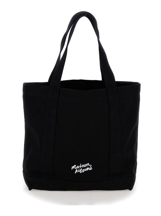 25FW 메종키츠네 폭스 헤드 토트백 LW05101WW0050P199 Black - MAISON KITSUNE