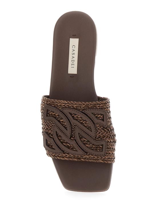 25SS 카사데이 뮬/슬리퍼 1M449J010POSIT2615 Brown - CASADEI