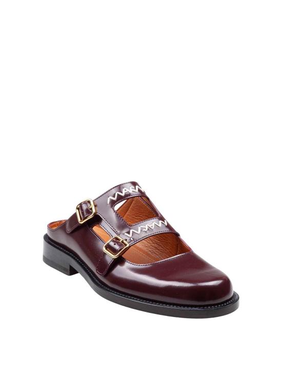 마르니 뮬/슬리퍼 SBMS010202PS67900R90 Dark Red - MARNI