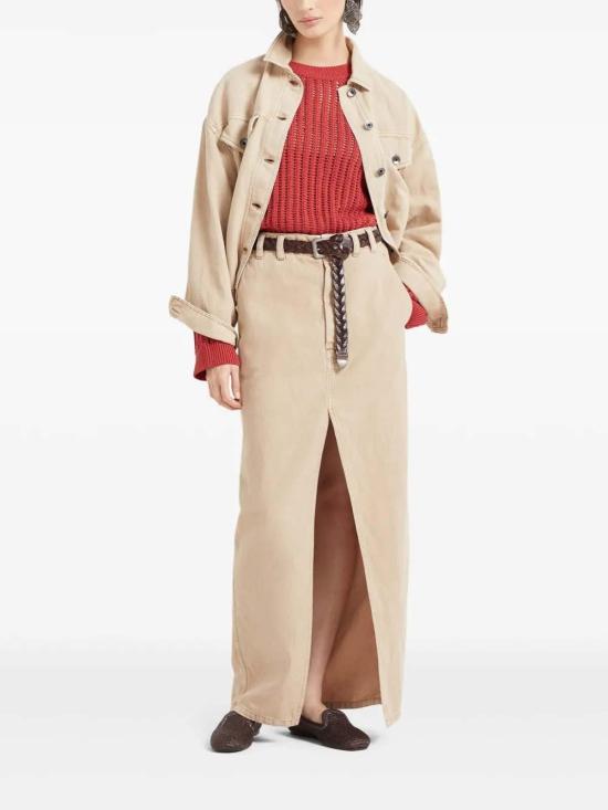  브루넬로 쿠치넬리 데님 자켓 ML996FX716C2910 Beige - BRUNELLO CUCINELLI