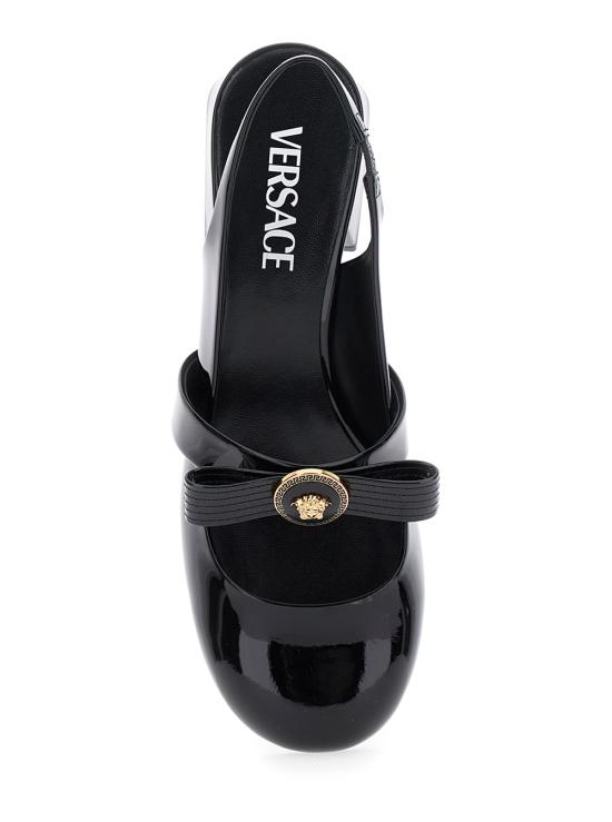 25SS 베르사체 플랫 슈즈 1018457D2VE1B00V Black - VERSACE