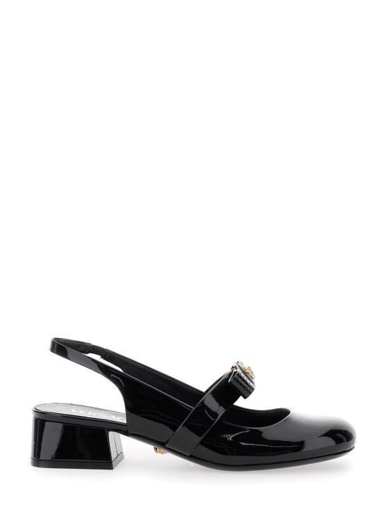 25SS 베르사체 플랫 슈즈 1018457D2VE1B00V Black