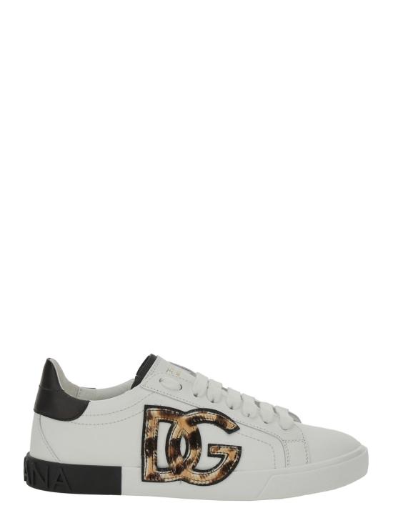 25SS 돌체앤가바나 카프스킨 포르토피노 빈티지 스니커즈 CK2203A6L81HK5JF White