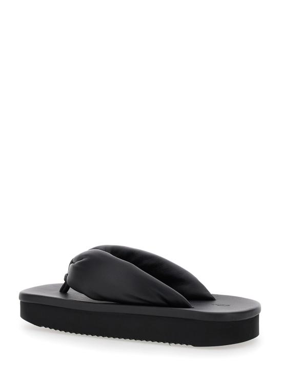 25SS 릭 오웬스 뮬/슬리퍼 RP01E7811LLP09 Black - RICK OWENS