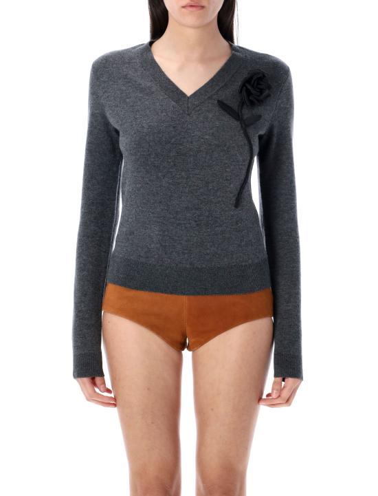 25SS 셀프 포트레이트 스웨터 SS25124TGR GREY Grigio