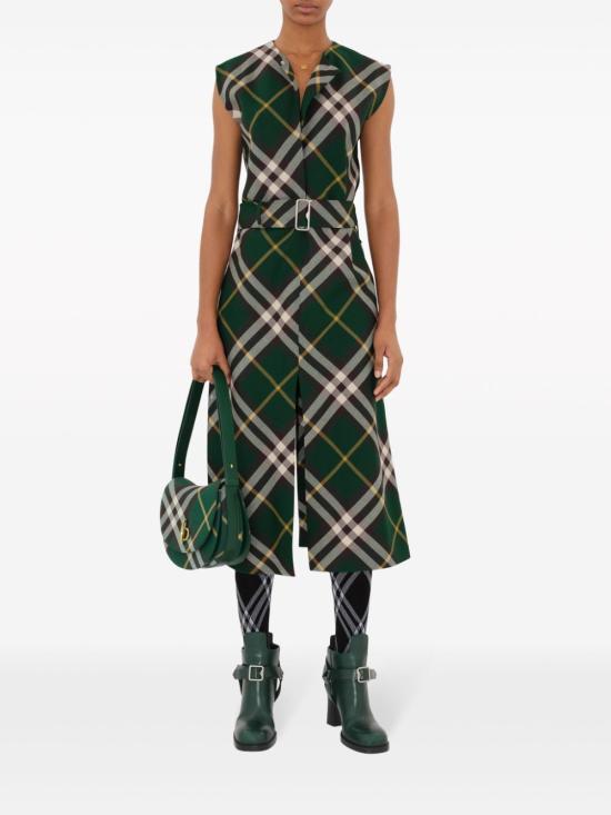  버버리 숏 원피스 8083057 B8660 Green - BURBERRY