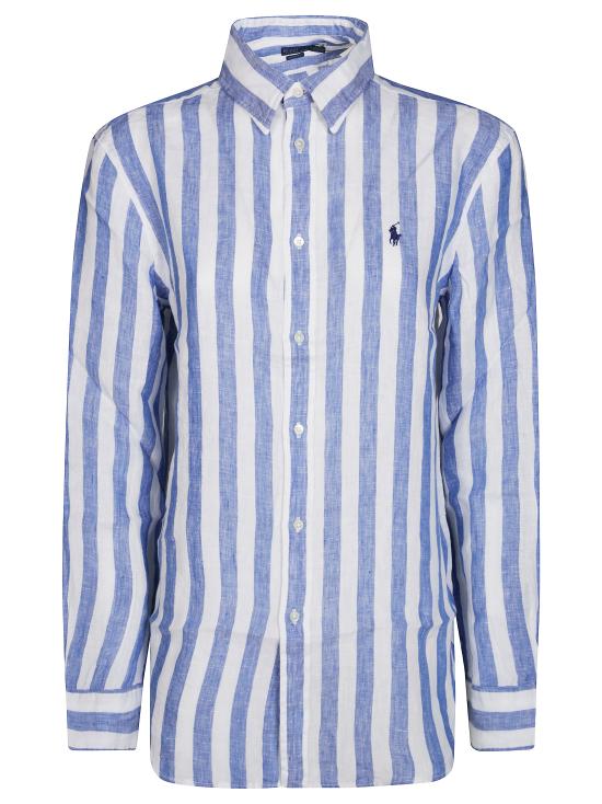 25SS 폴로 랄프로렌 블라우스 211970691010 BLU WHITE Blu