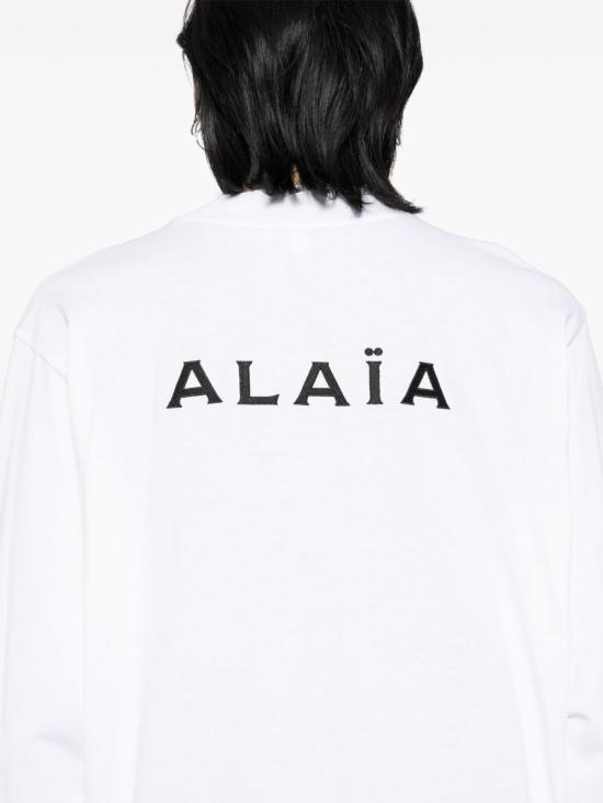 25SS 알라이아 스웨터 AA9H1139J010A 000 White - ALAIA