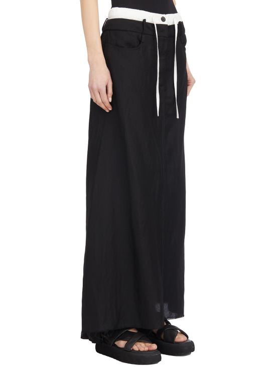 25SS 마스나다 스커트 L7803BLACK Black - MASNADA