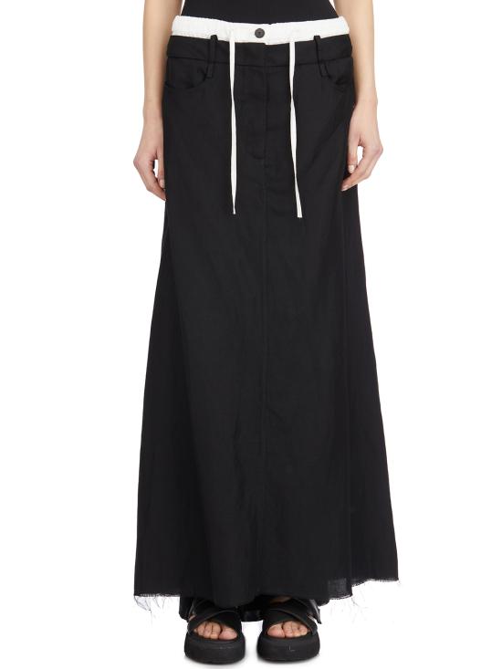 25SS 마스나다 스커트 L7803BLACK Black
