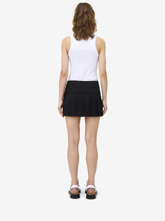 25SS 알렉산더 맥퀸 숏 스커트 829987QJADK 1000 Black - ALEXANDER MCQUEEN