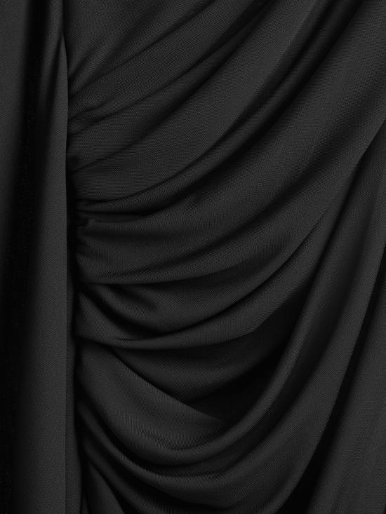 25SS 보테가베네타 미디 원피스 819930V4N20 1000 Black - BOTTEGA VENETA