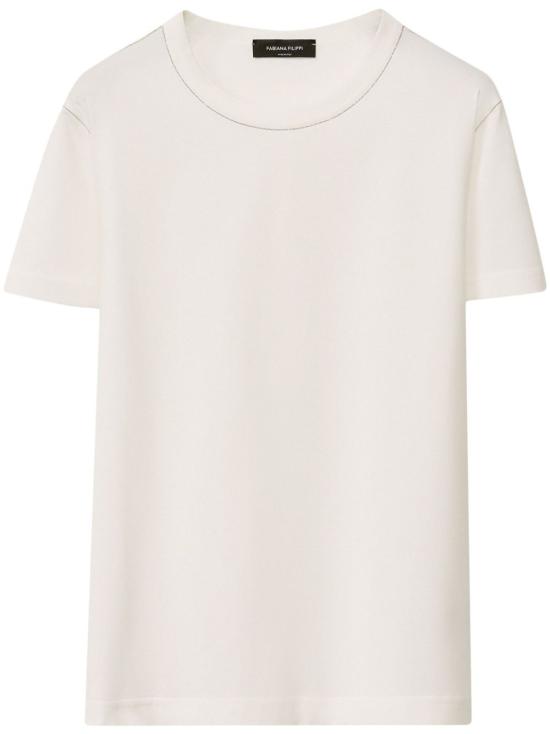 25SS 파비아나 필리피 반팔 티셔츠 JED265F278 L1890142 White