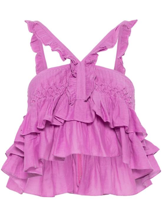 25SS 이자벨마랑에뚜왈 민소매 티셔츠 HT0602FA B3J04E 40PL Pink