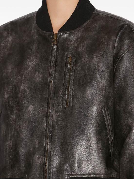 25SS 이자벨마랑에뚜왈 가죽 자켓 VE0440FA C1B01E 02FK Black - ISABEL MARANT ETOILE