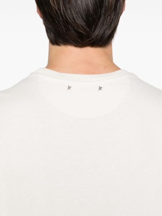 25SS 골든구스 반팔 티셔츠 GMP01220 P00188111421 White - GOLDEN GOOSE