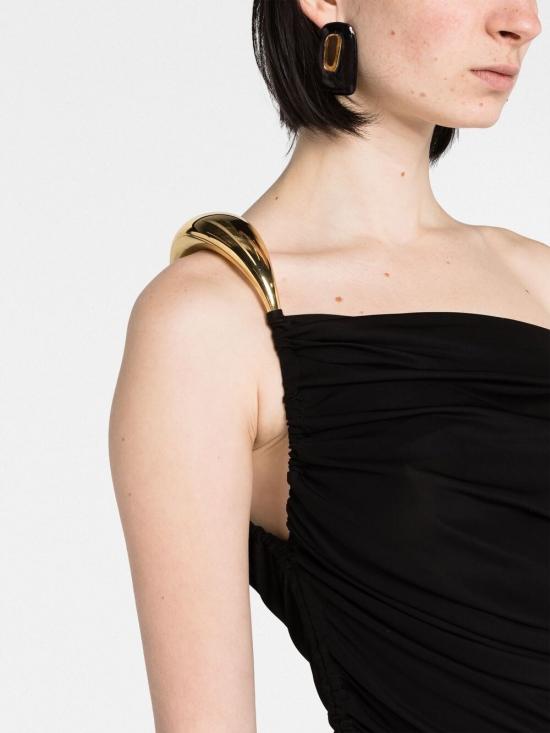  보테가베네타 숏 원피스 726535 VKUQ01000 Black - BOTTEGA VENETA