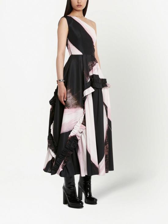  알렉산더 맥퀸 롱 원피스 735754 QCAGK1080 Black - ALEXANDER MCQUEEN