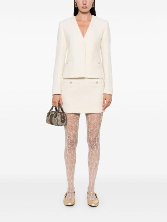 24FW 구찌 숏 스커트 800174 ZAN3M9200 White - GUCCI