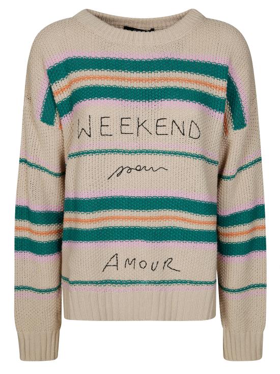 25SS 위켄드막스마라 가디건 2515361211600 001 BEIGE MULTI